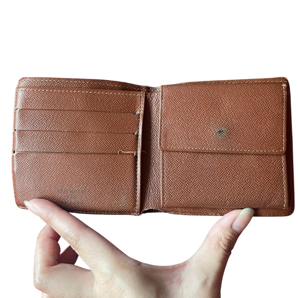 Louis Vuitton Brown Monogram Canvas Bifold Wallet (project piece) - Picture 3 of 13